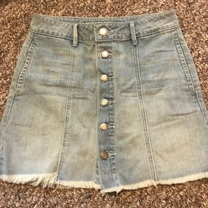 Lightwash A-Line Denim Skirt !!